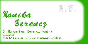 monika berencz business card